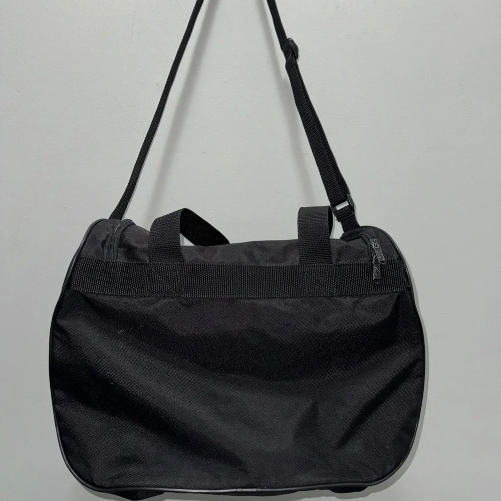 Adidas Diablo Small Duffel Bag Black White Logo Gym Sports Travel Shoulder Bag